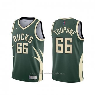 Maillot Milwaukee Bucks Axel Toupane #66 Earned 2020-21 Vert