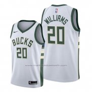 Maillot Milwaukee Bucks Marvin Williams #20 Association 2019-20 Blanc