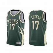 Maillot Milwaukee Bucks P.J. Tucker #17 Earned 2020-21 Vert