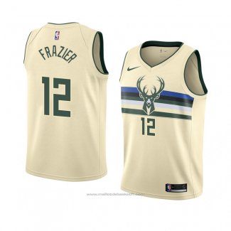 Maillot Milwaukee Bucks Tim Frazier #12 Ville 2018 Crema