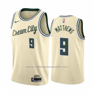 Maillot Milwaukee Bucks Wesley Matthews #9 Ville Crema