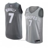 Maillot Minnesota Timberwolves James Nunnally #7 Ville 2018 Gris