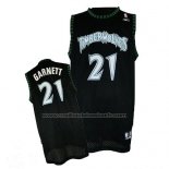 Maillot Minnesota Timberwolves Kevin Garnett #21 Retro Noir