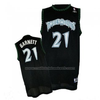 Maillot Minnesota Timberwolves Kevin Garnett #21 Retro Noir