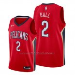 Maillot New Orleans Pelicans Lonzo Ball #2 Statement Rouge