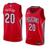 Maillot New Orleans Pelicans Rashad Vaughn #20 Statement 2018 Rouge