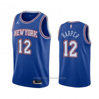 Maillot New York Knicks Jared Harper #12 Statement 2020-21 Bleu