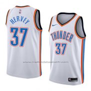 Maillot Oklahoma City Thunder Kevin Hervey #37 Association 2018 Blanc