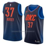 Maillot Oklahoma City Thunder Kevin Hervey #37 Statement 2018 Bleu