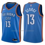 Maillot Oklahoma City Thunder Paul George #13 2017-18 Bleu