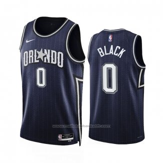 Maillot Orlando Magic Anthony Black #0 Ville 2023-24 Bleu