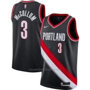 Maillot Portland Trail Blazers C.j. Mccollum #3 Icon 2020-21 Noir