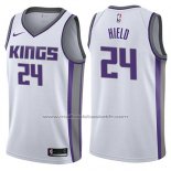 Maillot Sacramento Kings Buddy Hield #24 Association 2017-18 Blanc