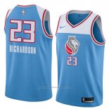 Maillot Sacramento Kings Malachi Richardson #23 Ville 2018 Bleu