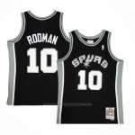 Maillot San Antonio Spurs Dennis Rodman #10 Mitchell & Ness 1993-94 Noir