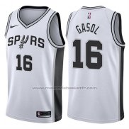 Maillot San Antonio Spurs Pau Gasol #16 2017-18 Blanc