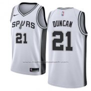 Maillot San Antonio Spurs Tim Duncan #21 Association 2017-18 Blanc