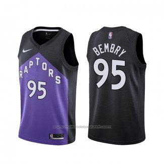 Maillot Toronto Raptors DeAndre Bembry #95 Earned 2020-21 Noir Volet