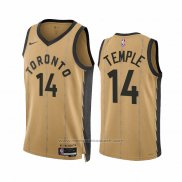 Maillot Toronto Raptors Garrett Temple #14 Ville 2023-24 Or