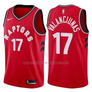 Maillot Toronto Raptors Jonas Valanciunas #17 Icon 2017-18 Rouge