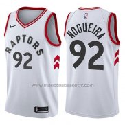 Maillot Toronto Raptors Lucas Nogueira #92 Association 2017-18 Blanc