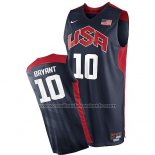 Maillot USA 2012 Kobe Bryant #10 Noir