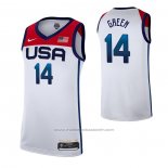 Maillot USA 2021 Draymond Green #14 Blanc