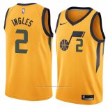 Maillot Utah Jazz Joe Ingles #2 Statement 2018 Jaune