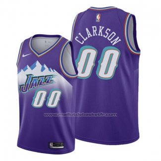 Maillot Utah Jazz Jordan Clarkson #00 Classics Edition Volet