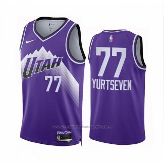 Maillot Utah Jazz Omer Yurtseven #77 Ville 2023-24 Volet