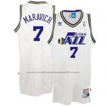 Maillot Utah Jazz Pete Maravich #7 Retro Blanc