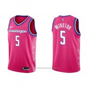 Maillot Washington Wizards Cassius Winston #5 Ville 2022-23 Rosa