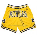 Short Air Jordan Just Don NCAA Michigan Jaune