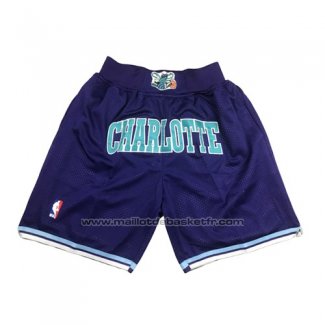 Short Charlotte Hornets Just Don 2019 Volet