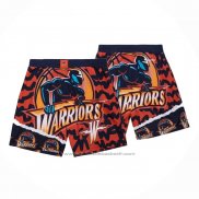 Short Golden State Warriors Mitchell & Ness Orange Bleu