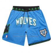 Short Minnesota Timberwolves Mitchell And Ness Jsut Don Bleu