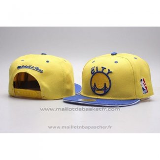 Casquette Golden State Warriors Snapback Bleu Jaune