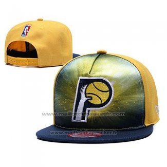 Casquette Indiana Pacers Snapback Bleu Jaune