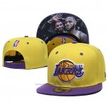 Casquette Los Angeles Lakers Lebron James & Kobe Bryant 9FIFTY Snapback Amarill