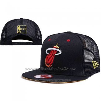 Casquette Miami Heat Snapback Noir3