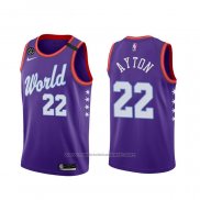 Maillot 2020 Rising Star Deandre Ayton #22 World Volet