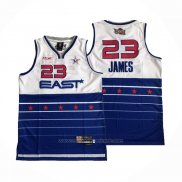 Maillot All Star 2006 LeBron James #23 Bleu Blanc