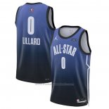 Maillot All Star 2023 Portland Trail Blazers Damian Lillard #0 Bleu