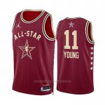 Maillot All Star 2024 Atlanta Hawks Trae Young #11 Rouge