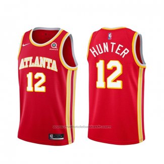 Maillot Atlanta Hawks De'Andre Hunter #12 Icon 2020-21 Rouge