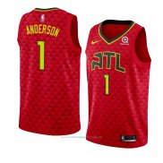 Maillot Atlanta Hawks Justin Anderson #1 Statement 2018-19 Rouge