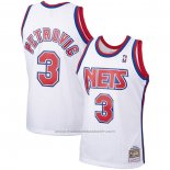 Maillot Brooklyn Nets Drazen Petrovic #3 Mitchell & Ness 1992-93 Blanc