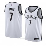 Maillot Brooklyn Nets Nuni Omot #7 Association 2018 Blanc