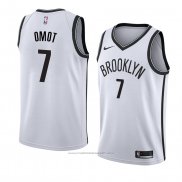 Maillot Brooklyn Nets Nuni Omot #7 Association 2018 Blanc