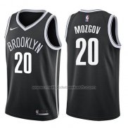 Maillot Brooklyn Nets Timofey Mozgov #20 Icon 2017-18 Noir
